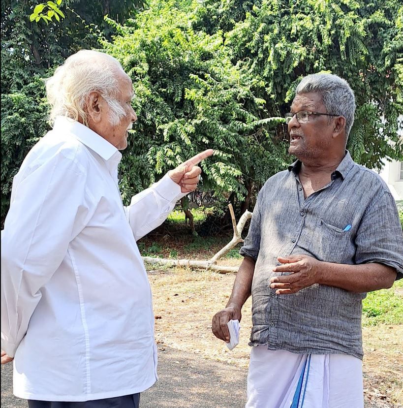 Meeting with a gardener :Dr.K K N Kurup