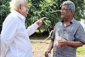 Meeting with a gardener :Dr.K K N Kurup