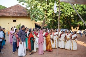 കുടുംബശ്രീ തലശ്ശേരി ബ്ലോക്ക് ക്ലസ്റ്റർ തല ദ്വിദിന സർഗോത്സവം അരങ്ങ് 2025 ന് കൊടി ഉയർന്നു