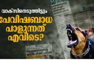 പേവിഷബാധയ്ക്ക് ഫലപ്രദമായ നിലയിലുള്ള മരുന്ന് കണ്ടെത്തണം : ശ്രീനിവാസൻ .ടി