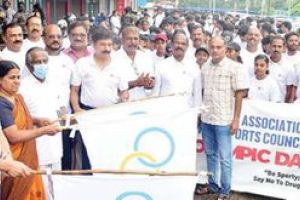 മയക്കുമരുന്നിനെതിരായ സന്ദേശവുമായി ഒളിമ്പിക് റൺ