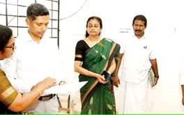 മുഖ്യ തിരഞ്ഞെടുപ്പ് ഓഫീസർ ഇലക്ഷൻ വെയർ ഹൗസിൽ പരിശോധന നടത്തി