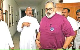 സഭയെ അനുനയിപ്പിക്കാൻ ബിജെപി; രാജീവ് ചന്ദ്രശേഖർ മാർ തട്ടിലിനെ കണ്ടു