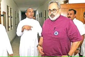 സഭയെ അനുനയിപ്പിക്കാൻ ബിജെപി; രാജീവ് ചന്ദ്രശേഖർ മാർ തട്ടിലിനെ കണ്ടു
