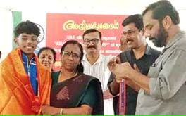 അർജുന് അനുമോദനമൊരുക്കി സ്‌കൂളും നാടും