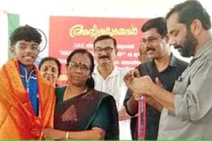 അർജുന് അനുമോദനമൊരുക്കി സ്‌കൂളും നാടും