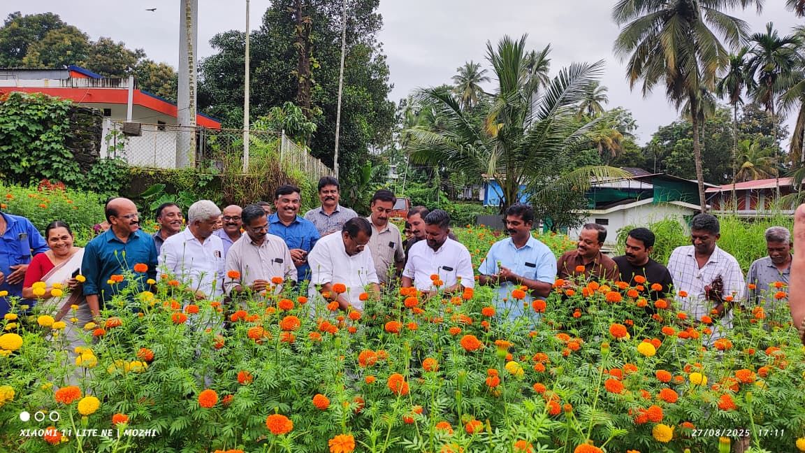മയ്യഴിയുടെ മുറ്റത്ത് കർഷക സംഘത്തിന്റെ പൂക്കളങ്ങൾ പുഞ്ചിരിക്കും