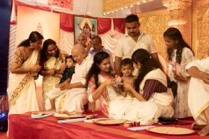 കരിക്കകം ശ്രീ ചാമുണ്ഡി ദേവി ക്ഷേത്രത്തിലെ വിദ്യാരംഭം: