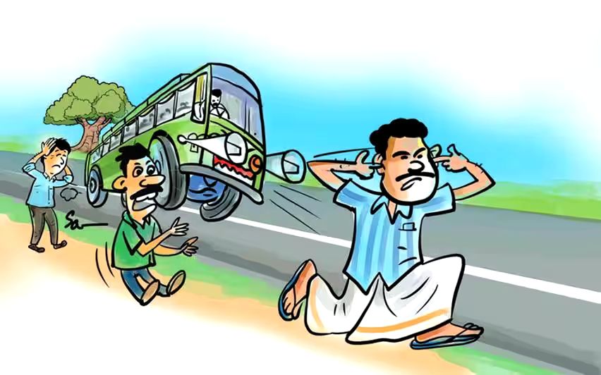 എയർഹോൺ എയറിൽ ; രണ്ടുദിവസം 390 കേസ്, പിഴ അഞ്ചുലക്ഷത്തിലധികം
