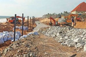 സേനയ്ക്കായി നിർമിച്ച ശംഖുംമുഖത്തെ കൃത്രിമതീരം പൂർത്തിയായി