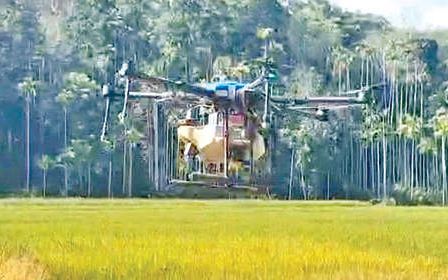 ചെലവുചുരുക്കി മരുന്നുതളിക്കാൻ ഡ്രോൺ