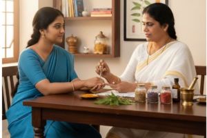 പാരമ്പര്യ നാട്ടുവൈദ്യ ചികിത്സക  പുഷ്‌പ കാനാട് ( ബാഗ്ലൂർ )  വടകരയിൽ