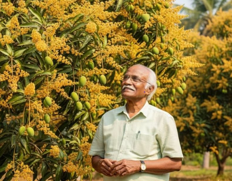 സ്വർണ്ണപ്പൊൻവെയിൽ പോലെ പൂത്തുലഞ്ഞ മാവുകൾ: :ദിവാകരൻ ചോമ്പാല