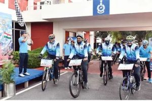 വ്യോമസേനയുടെ കെ-2-കെ സൈക്കിൾ യാത്ര തുടങ്ങി