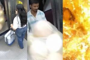 ഹൈഡ്രജന്‍ ബലൂണുകളുമായി യുവാവ് ലിഫ്റ്റില്‍; പൊട്ടിത്തെറി, തീഗോളം! നടുക്കം