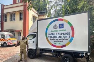 യന്ത്രമെത്തി; കോട്ടയത്ത് സ്പോട്ടിലെത്തി ശൗചാലയമാലിന്യം സംസ്കരിക്കും