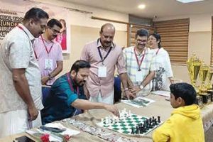 സംസ്ഥാന അണ്ടർ-9 ചെസ് ചാമ്പ്യൻഷിപ്പ് വടക്കഞ്ചേരിയിൽ ആരംഭിച്ചു; 48 താരങ്ങൾ മാറ്റുരയ്ക്കുന്നു.