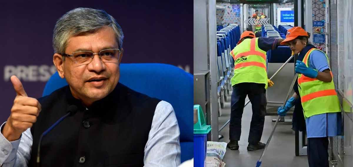 ട്രെയിനുകള്‍ ഇനി മുതല്‍ ഫുള്‍ ടൈം ക്ലീന്‍; പ്രഖ്യാപനവുമായി കേന്ദ്ര റെയില്‍വെ മന്ത്രി