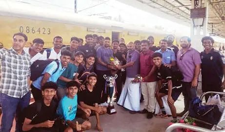സംസ്ഥാന യൂത്ത് ഫുട്‌ബോൾ ചാമ്പ്യൻമാരായ ജില്ലാ ടീമിന് സ്വീകരണം