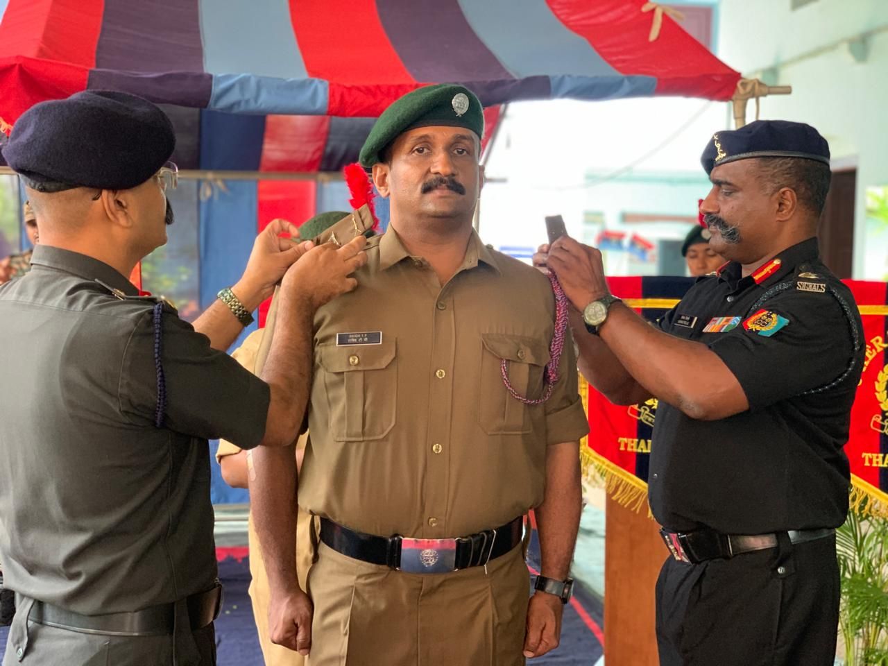 രാമവിലാസത്തിലെ എൻ സി സി ഓഫീസർക്ക് സെക്കന്റ് ഓഫീസർ ആയി പ്രമോഷൻ ലഭിച്ചു .