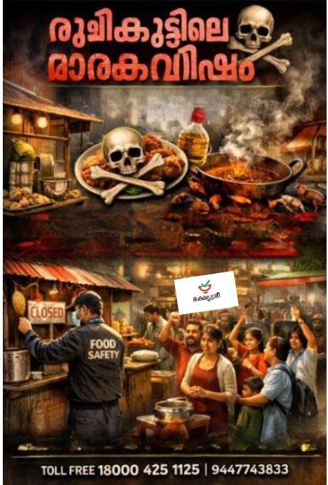 രുചിക്കൂട്ടിലെ മാരകവിഷം: തട്ടുകടകൾ മരണക്കെണിയാകുമ്പോൾ :ദിവാകരൻ ചോമ്പാല
