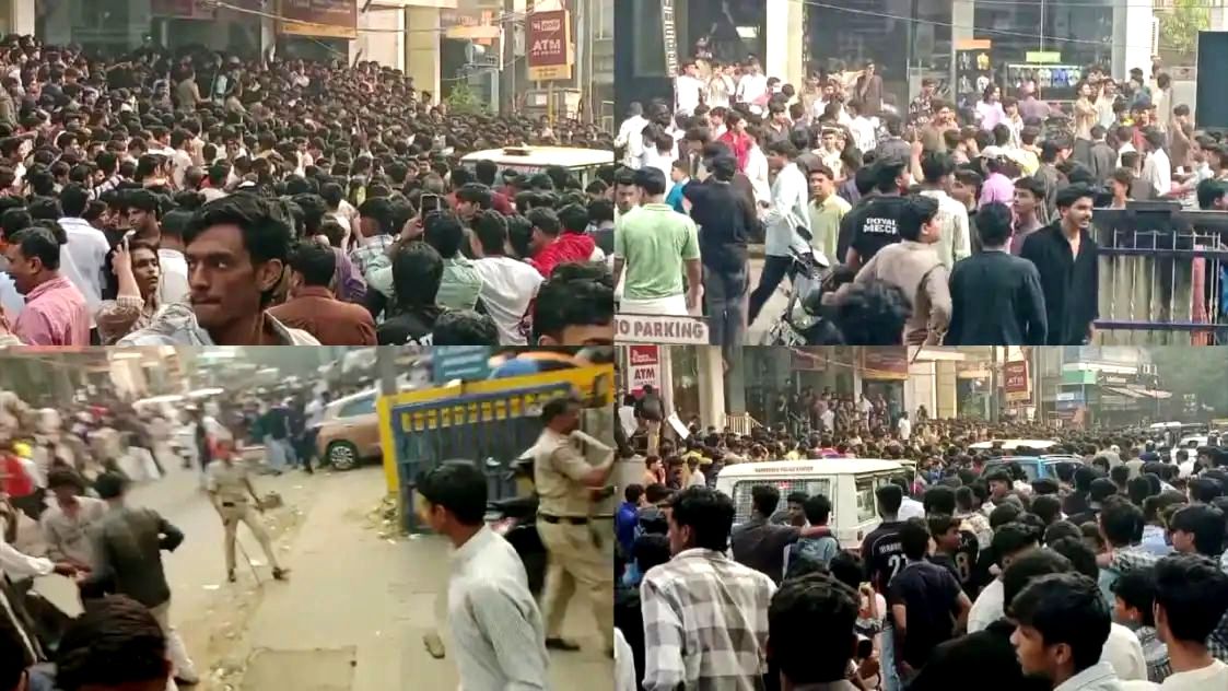 ഒരു രൂപയ്ക്ക് ഷൂ; കോഴിക്കോട്ട് പരസ്യം വിശ്വസിച്ചെത്തിയവർ ഉന്തും തള്ളും, പോലീസ് ലാത്തിവീശി