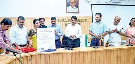 പ്രവർത്തനമികവിന് കൊല്ലം കളക്ടറേറ്റിന് ഐ.എസ്.ഒ. അംഗീകാരം