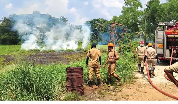 പാലിയേക്കരയിലെ പാചകവാതകച്ചോർച്ച