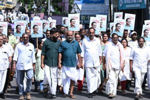 അഡ്വ: ടി. അശോക് കുമാർ പത്രിക നൽകി..