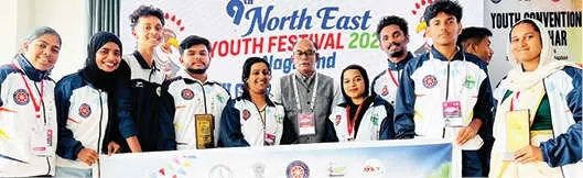 നോർത്ത് ഈസ്റ്റ് യൂത്ത് ഫെസ്റ്റിവലിൽ കാലിക്കറ്റ് എൻ.എസ്.എസ്. സംഘം