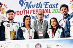 നോർത്ത് ഈസ്റ്റ് യൂത്ത് ഫെസ്റ്റിവലിൽ കാലിക്കറ്റ് എൻ.എസ്.എസ്. സംഘം