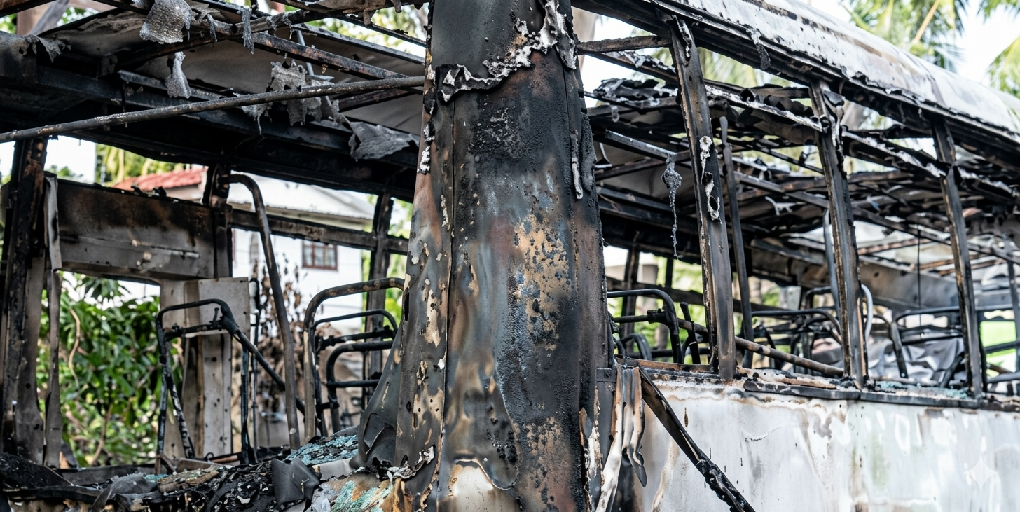 മാങ്കാവിൽ ഓടിക്കൊണ്ടിരുന്ന സിഎൻജി ബസ്സിന് തീപിടിച്ചു; യാത്രക്കാർ തലനാരിഴയ്ക്ക് രക്ഷപ്പെട്ടു