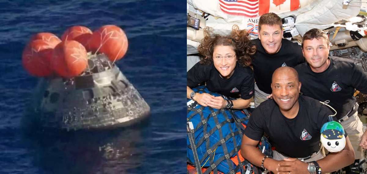 ചന്ദ്രന്റെ കാണാപ്പുറങ്ങൾ കണ്ട് ആർട്ടെമിസ് 2 മടങ്ങിയെത്തി; ഓറിയോൺ പേടകം പസഫിക് സമുദ്രത്തിൽ പതിച്ചു