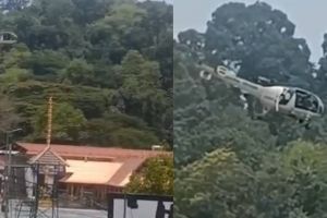 സന്നിധാനത്തിന് മുകളിലൂടെ കോസ്റ്റ് ഗാർഡ് ഹെലികോപ്റ്റർ താഴ്ന്നുപറന്നു; സുരക്ഷാ വീഴ്ചയിൽ അന്വേഷണത്തിന് ഉത്തരവ്