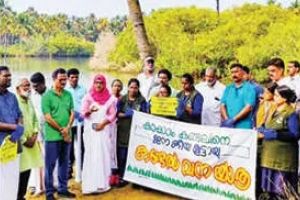 കണ്ടൽക്കാടുകളുടെ പച്ചപ്പറിഞ്ഞ് 'കാക്കാം കണ്ടലിനെ' ജനകീയ യാത്ര; മൂരാട് പുഴയോരത്ത് ശുചീകരണവും തൈനടലും