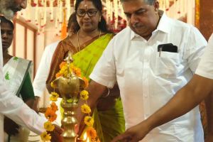 കാരയ്ക്കാട് ആർട്ട് ഓഫ് ലിവിംഗ് ജ്ഞാനക്ഷേത്രം മന്ത്രി സജി ചെറിയാൻ ഉദ്ഘാടനം ചെയ്തു