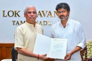 തമിഴകത്തിന്റെ 'തലൈവർ'; തമിഴ്‌നാട് മുഖ്യമന്ത്രിയായി വിജയ് ഇന്ന് സത്യപ്രതിജ്ഞ ചെയ്ത് അധികാരമേൽക്കും