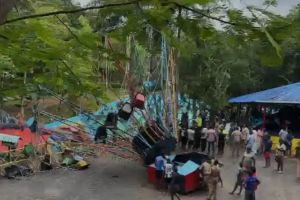 തിരുവനന്തപുരത്ത് അമ്യുസ്മെന്റ് പാര്‍ക്കില്‍ റൈഡ്‌ പൊട്ടി വീണ് അപകടം; നിരവധി പേര്‍ക്ക് പരുക്ക്
