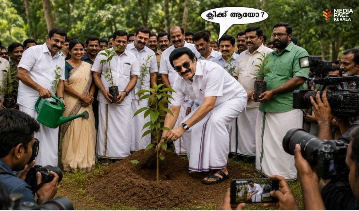 നടീൽ വസ്തുക്കൾ റെഡി, ക്യാമറ റെഡി! കോടികൾ ചിലവിട്ട് മറ്റൊരു 'പരിസ്ഥിതി ഫോട്ടോസെഷൻ' കൂടി. :ദിവാകരൻ ചോമ്പാല