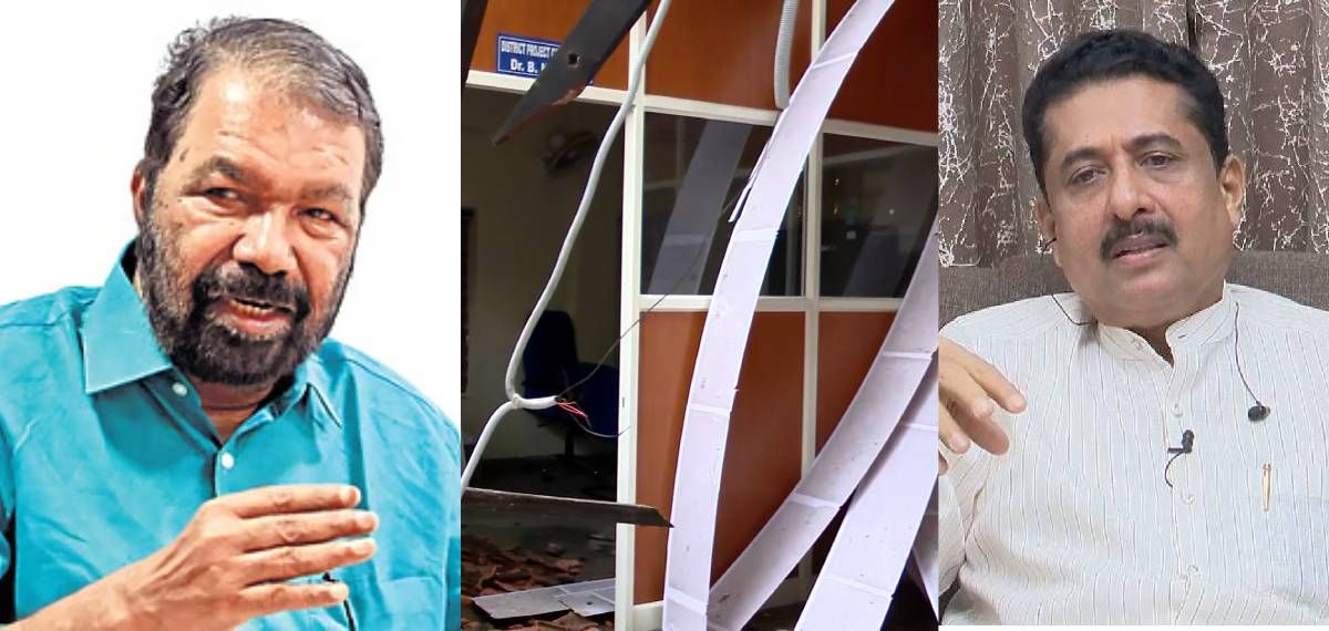 തിരുവനന്തപുരത്ത് സ്കൂൾ കെട്ടിടത്തിന്റെ മേൽക്കൂര തകർന്നുവീണു; വൻ ദുരന്തം ഒഴിവായത് തലനാരിഴയ്ക്ക്