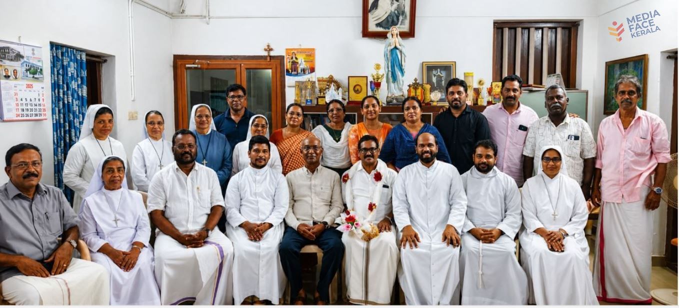 മാഹി എംഎൽഎ അഡ്വ: അശോക് കുമാറിന് മാഹി ബസ്സിലീക്കയിൽ സ്വീകരണം നൽകി