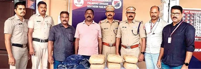 തിരൂർ റെയിൽവേ സ്റ്റേഷൻ: പ്ലാറ്റ്‌ഫോമിൽനിന്ന് 23 കിലോ കഞ്ചാവ് പിടികൂടി