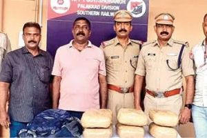 തിരൂർ റെയിൽവേ സ്റ്റേഷൻ: പ്ലാറ്റ്‌ഫോമിൽനിന്ന് 23 കിലോ കഞ്ചാവ് പിടികൂടി