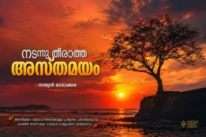 നടന്നു തീരാത്ത അസ്തമയം.  :സത്യൻ മാടാക്കര.