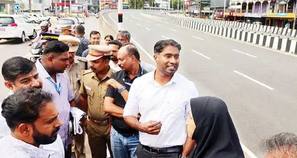 ദേശീയപാത നുള്ളിപ്പാടിയിൽ പ്രവേശന വഴി: കളക്ടറുടെ നേതൃത്വത്തിൽ മിന്നൽ പരിശോധന