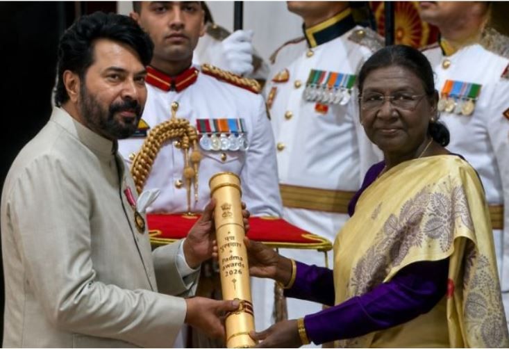 മലയാളത്തിന് അഭിമാനം; മമ്മൂട്ടിക്ക് പത്മഭൂഷൺ