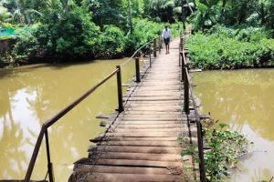 പൂന്തോട്ടത്തിൽ നടപ്പാലം അപകടത്തിൽ; പുതിയ പാലത്തിനായുള്ള കാത്തിരിപ്പ് നീളുന്നു