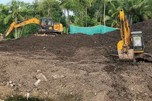 വടകര പുതിയാപ്പ് ട്രഞ്ചിങ് ഗ്രൗണ്ടിൽ ബയോമൈനിങ് പുരോഗമിക്കുന്നു; ഇതുവരെ 5900-ലധികം മെട്രിക് ടൺ മാലിന്യം നീക്കം ചെയ്തു