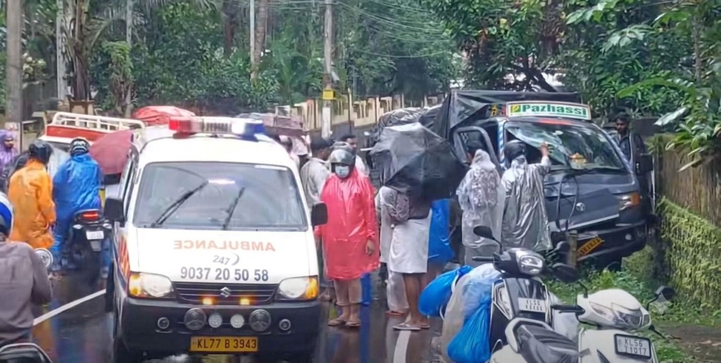 പേരാമ്പ്ര വെള്ളിയൂരിൽ പിക്കപ്പ് വാനും ഗുഡ്സ് വാനും കൂട്ടിയിടിച്ച് അപകടം; ഡ്രൈവർമാർക്ക് പരിക്ക്