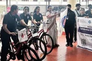 ലഹരിക്കെതിരേ ജനകീയ ബോധവത്കരണവുമായി കോഴിക്കോട് നഗരത്തിൽ സൈക്കിൾറാലി സംഘടിപ്പിച്ചു